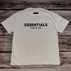Fear Of God Essentials Light Oatmeal Tee size Large NEW
